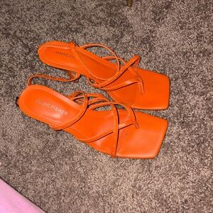 Marc Fisher Women's Bright Orange Sandals
